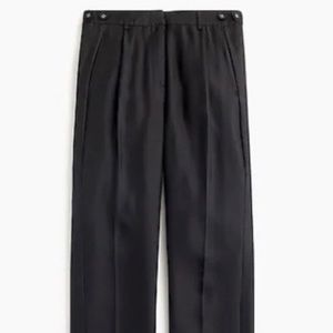 J Crew Black Silk Pants